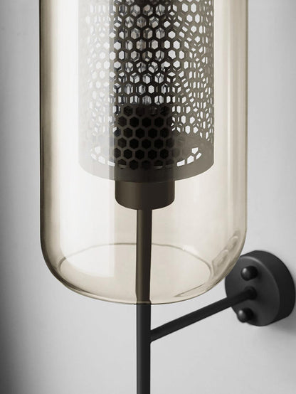 Glass Wall Light with Adjustable Brightness