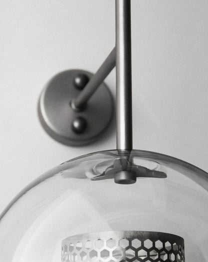 Glass Wall Light with Adjustable Brightness