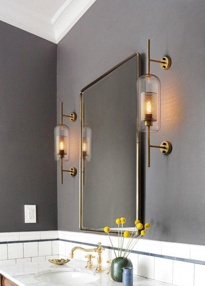 Glass Wall Light with Adjustable Brightness