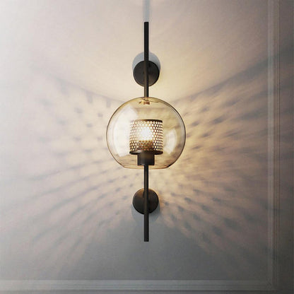 Glass Wall Light with Adjustable Brightness