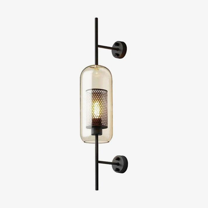 Glass Wall Light with Adjustable Brightness