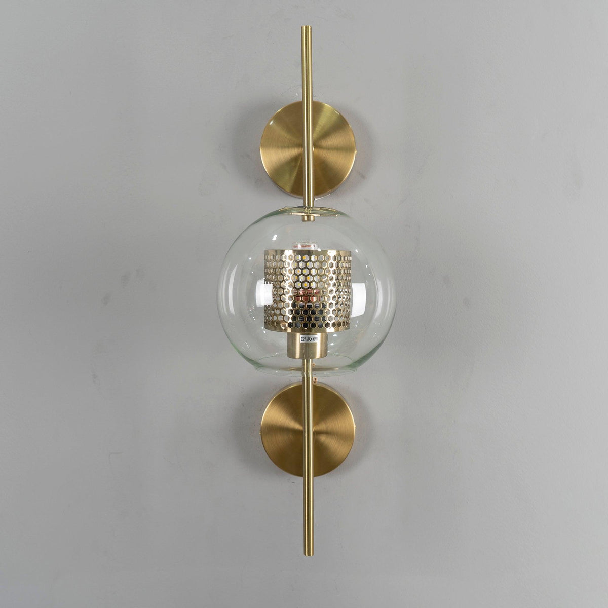 Glass Wall Light with Adjustable Brightness
