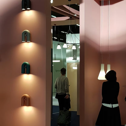 Round Wall Lamp with Adjustable Brightness