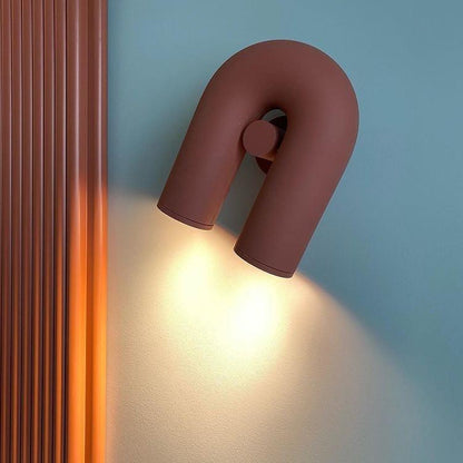 Round Wall Lamp with Adjustable Brightness
