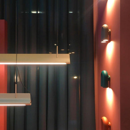 Round Wall Lamp with Adjustable Brightness