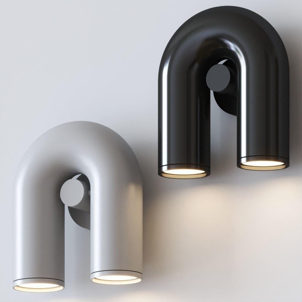 Round Wall Lamp with Adjustable Brightness