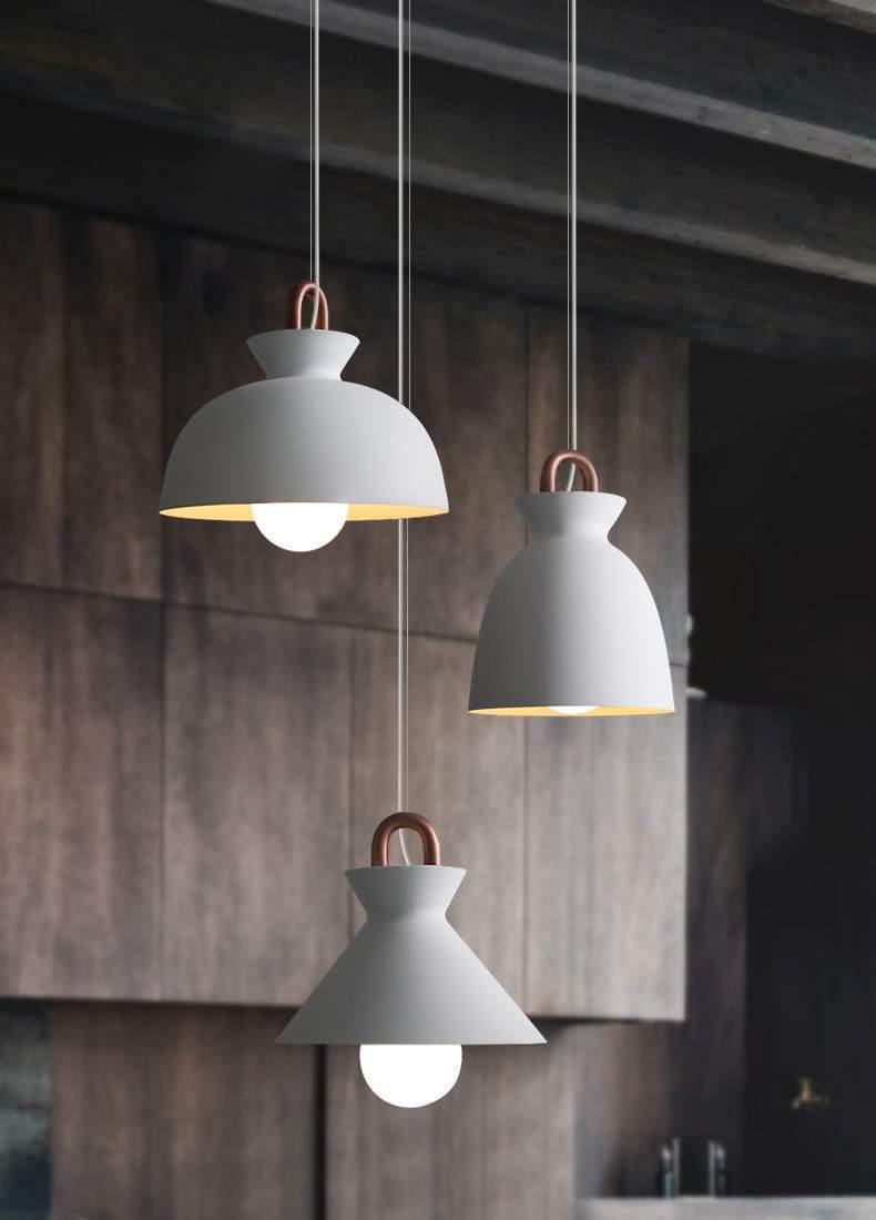 Coil Ceiling Pendant Light, Modern Design — side view