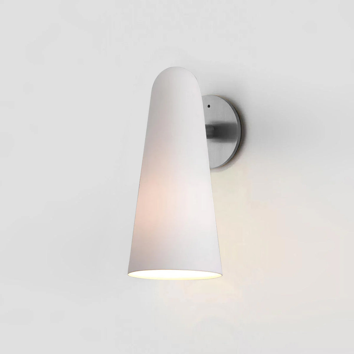 Conical Glass Wall Lamp, Soft Ambient Light — lifestyle view