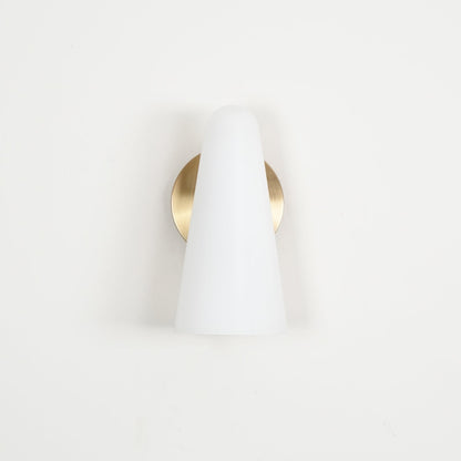 Conical Glass Wall Lamp, Soft Ambient Light