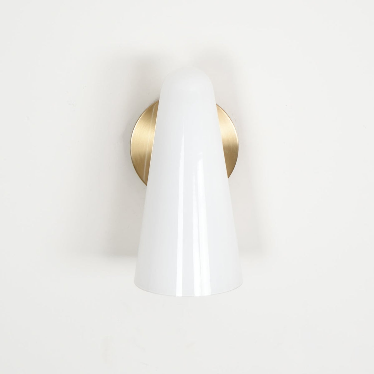 Conical Glass Wall Lamp, Soft Ambient Light