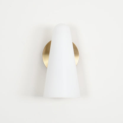 Conical Glass Wall Lamp, Soft Ambient Light