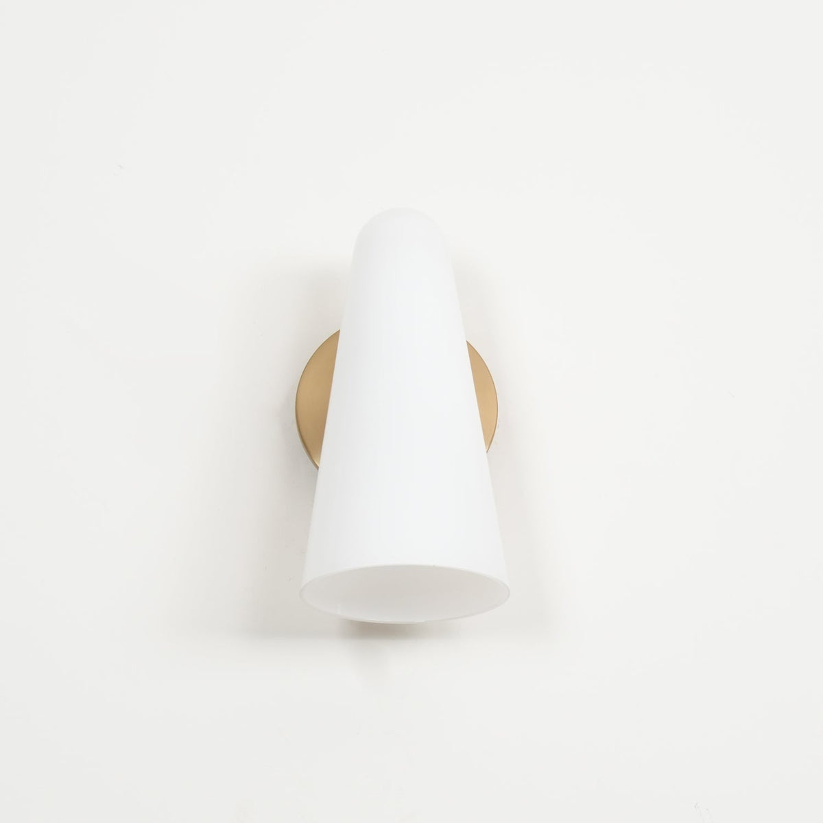 Conical Glass Wall Lamp, Soft Ambient Light