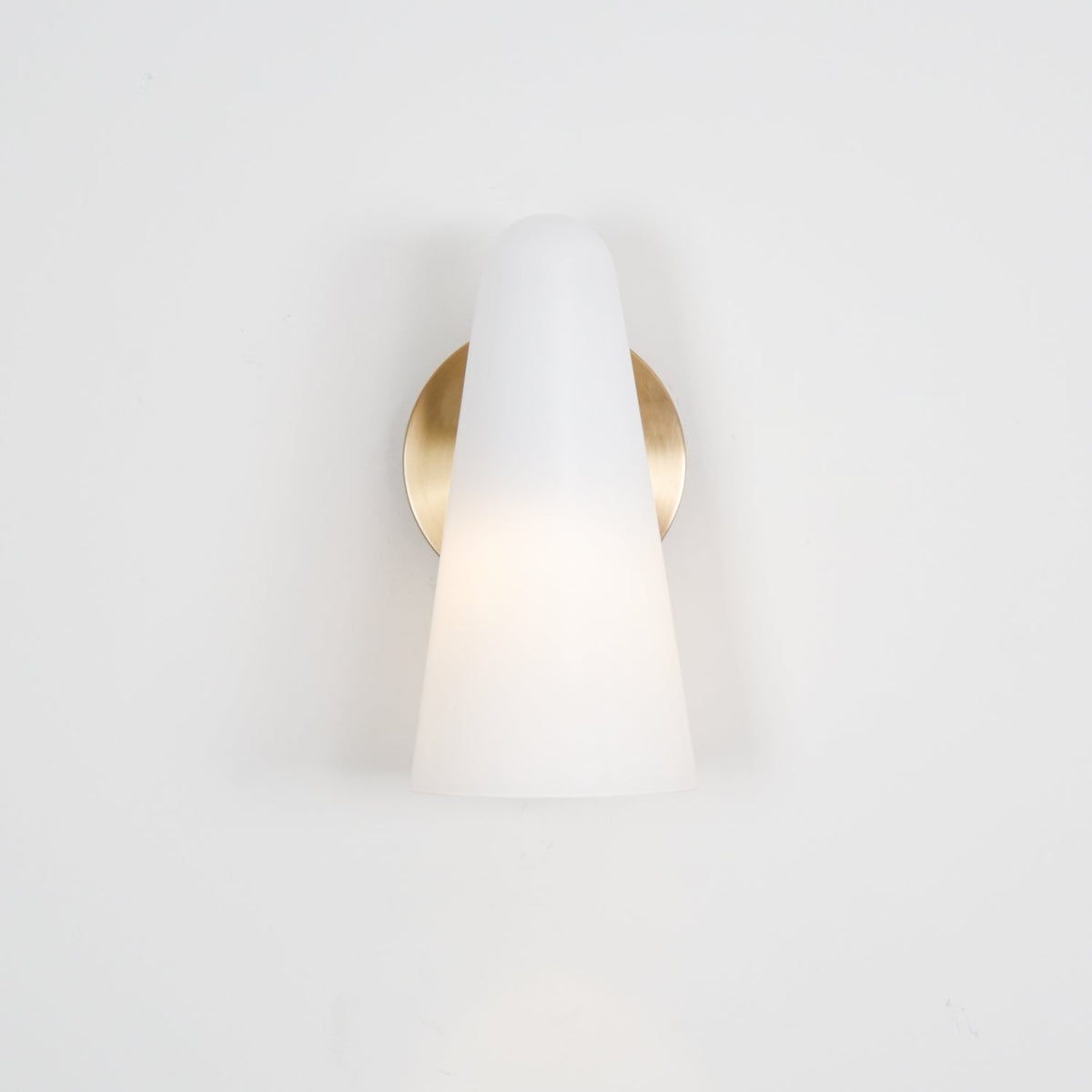 Conical Glass Wall Lamp, Soft Ambient Light