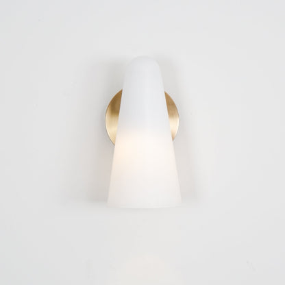 Conical Glass Wall Lamp, Soft Ambient Light