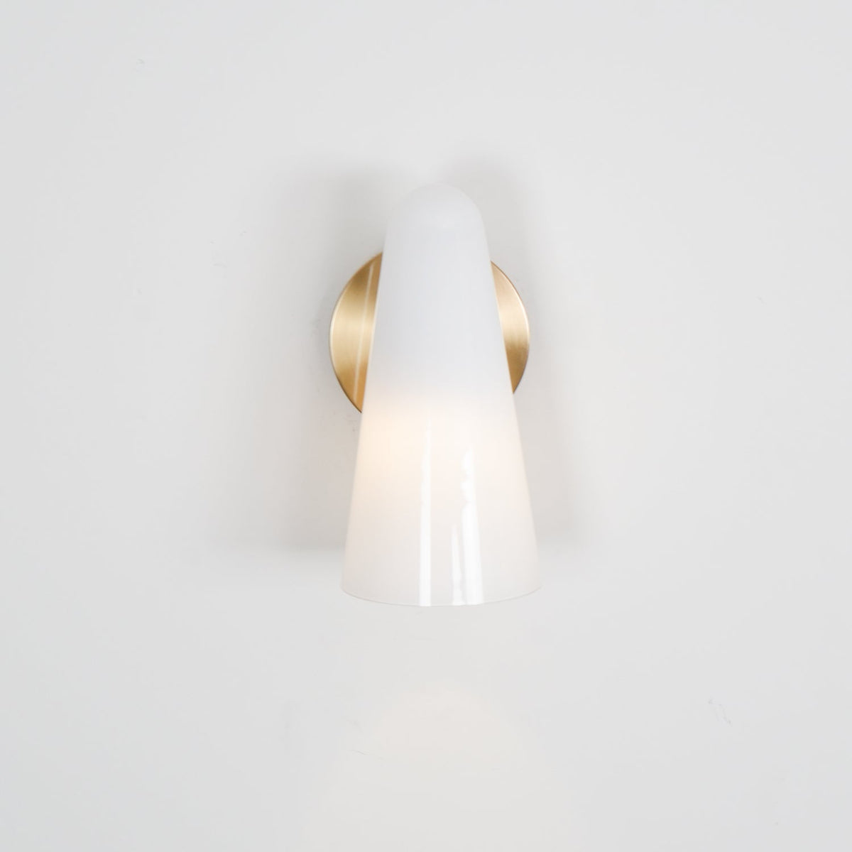 Conical Glass Wall Lamp, Soft Ambient Light