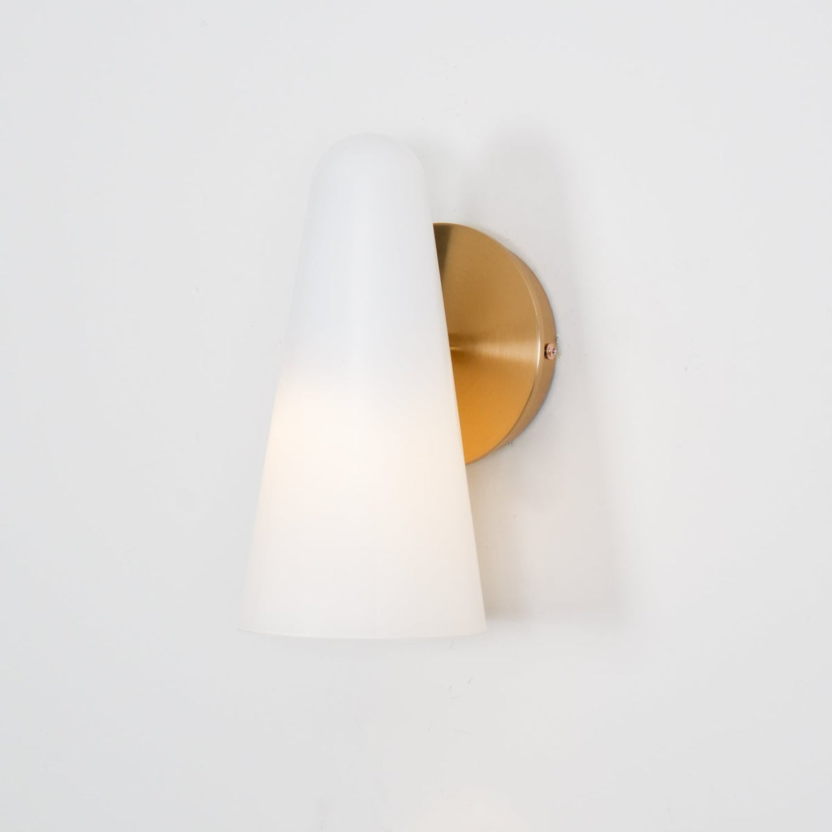 Conical Glass Wall Lamp, Soft Ambient Light