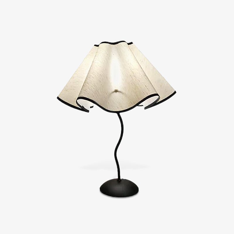 Linen Table Lamp with Adjustable Brightness — side view