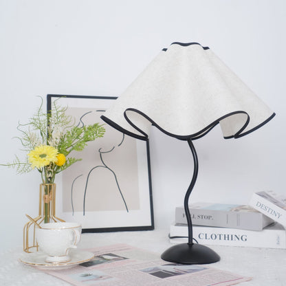 Linen Table Lamp with Adjustable Brightness