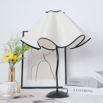 Linen Table Lamp with Adjustable Brightness