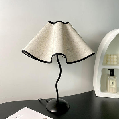Linen Table Lamp with Adjustable Brightness