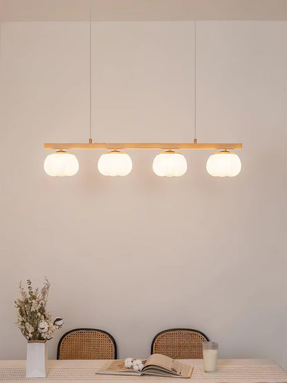 Cotton Ball Chandelier with Soft Glow