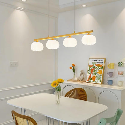 Cotton Ball Chandelier with Soft Glow
