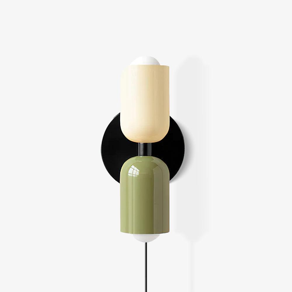 Double Plug-In Wall Lamp, Vibrant Color Options