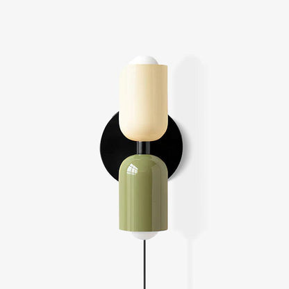 Double Plug-In Wall Lamp, Vibrant Color Options