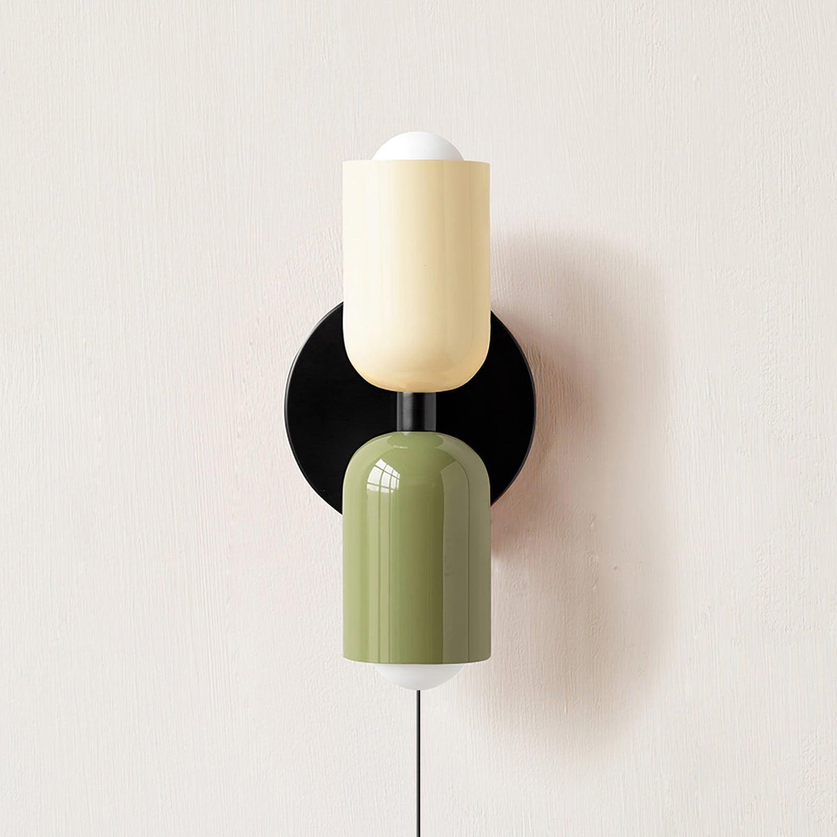 Double Plug-In Wall Lamp, Vibrant Color Options