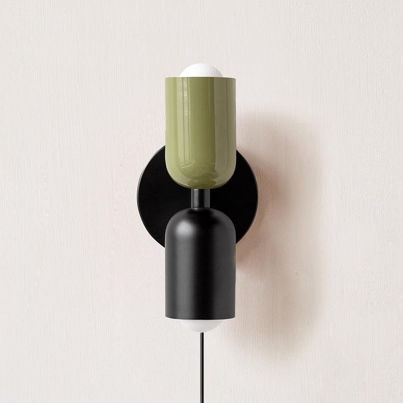 Double Plug-In Wall Lamp, Vibrant Color Options
