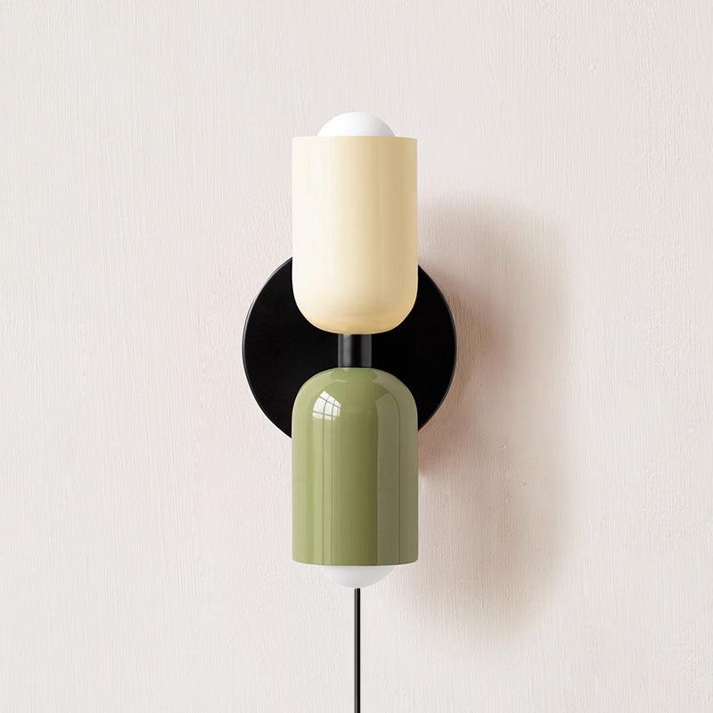 Double Plug-In Wall Lamp, Vibrant Color Options