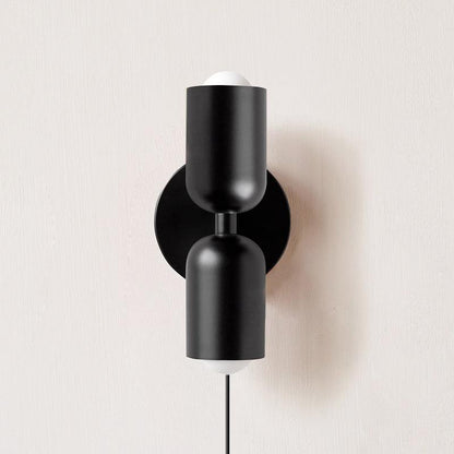 Double Plug-In Wall Lamp, Vibrant Color Options — lifestyle view