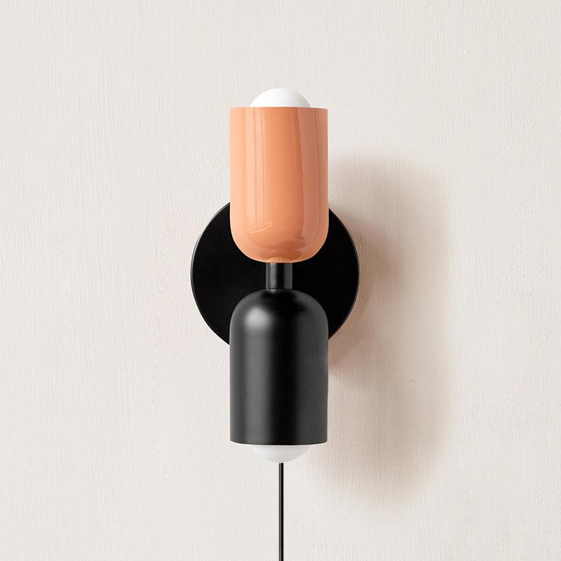 Double Plug-In Wall Lamp, Vibrant Color Options