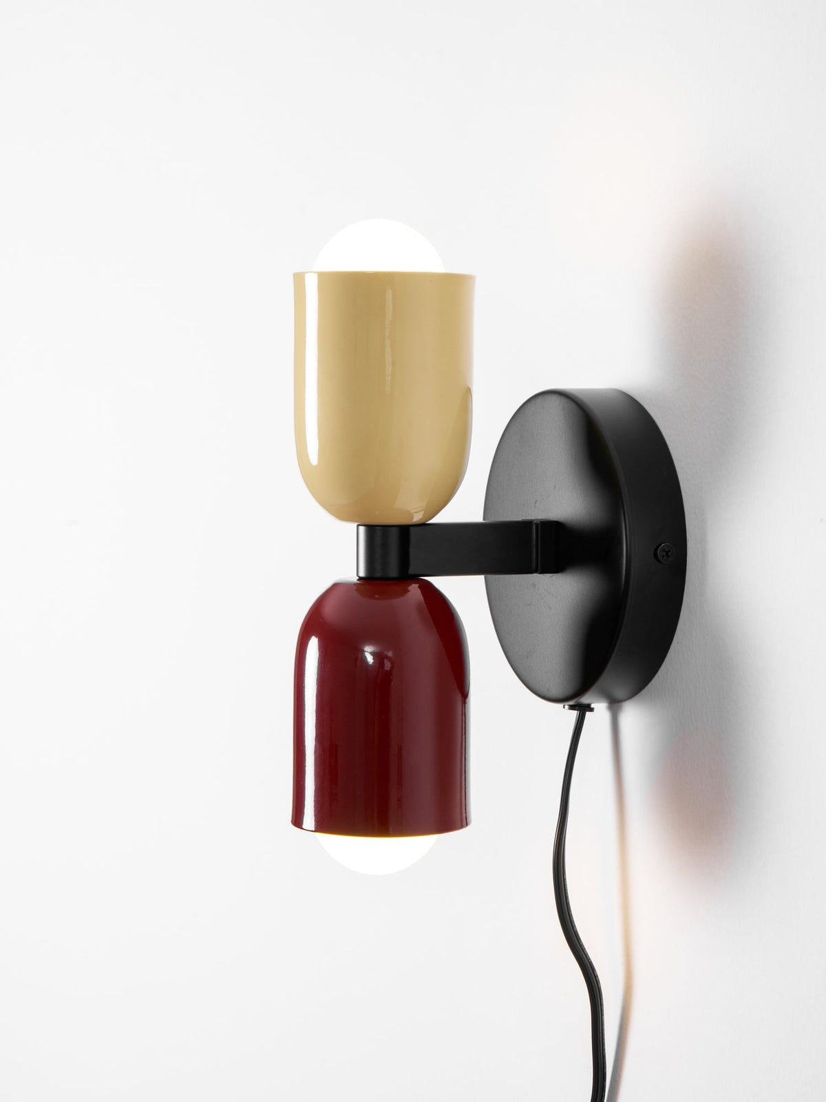 Double Plug-In Wall Lamp, Vibrant Color Options