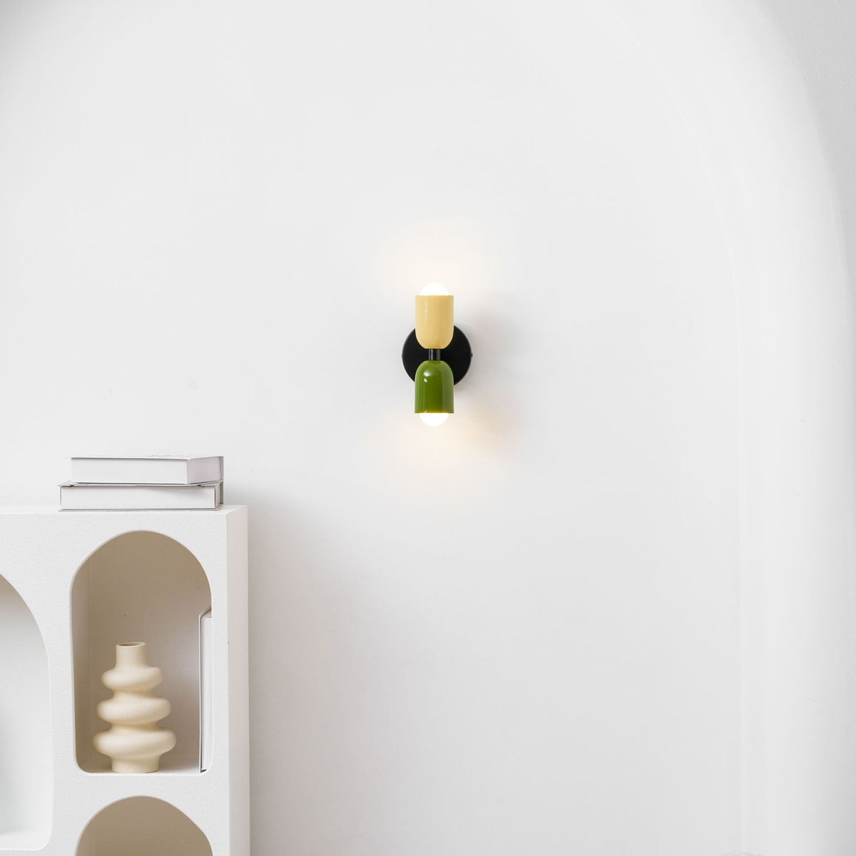 Double Wall Lamp, Vibrant Color Options