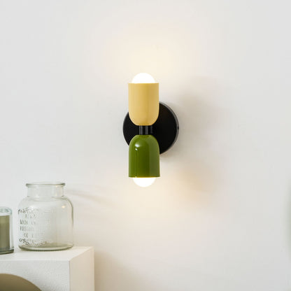 Double Wall Lamp, Vibrant Color Options