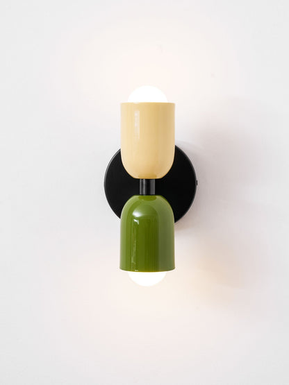 Double Wall Lamp, Vibrant Color Options
