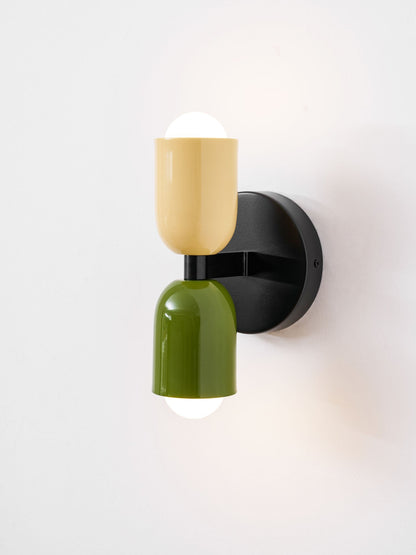 Double Wall Lamp, Vibrant Color Options