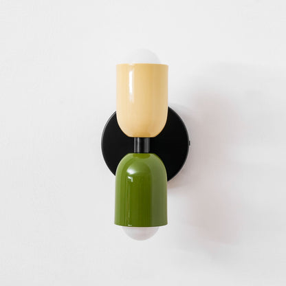 Double Wall Lamp, Vibrant Color Options
