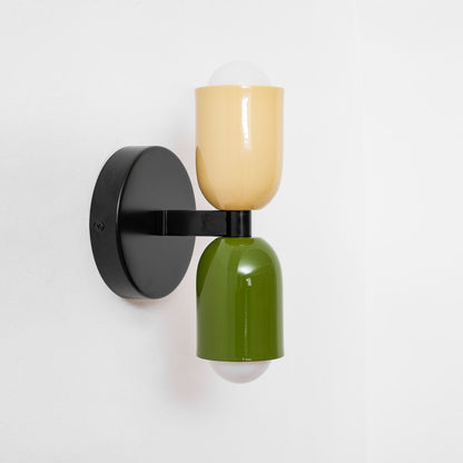 Double Wall Lamp, Vibrant Color Options