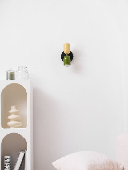 Double Wall Lamp, Vibrant Color Options