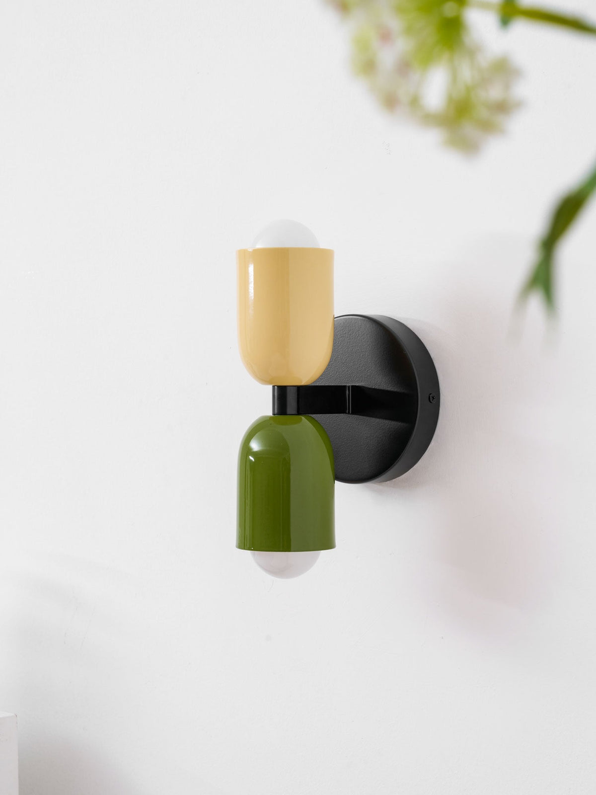 Double Wall Lamp, Vibrant Color Options