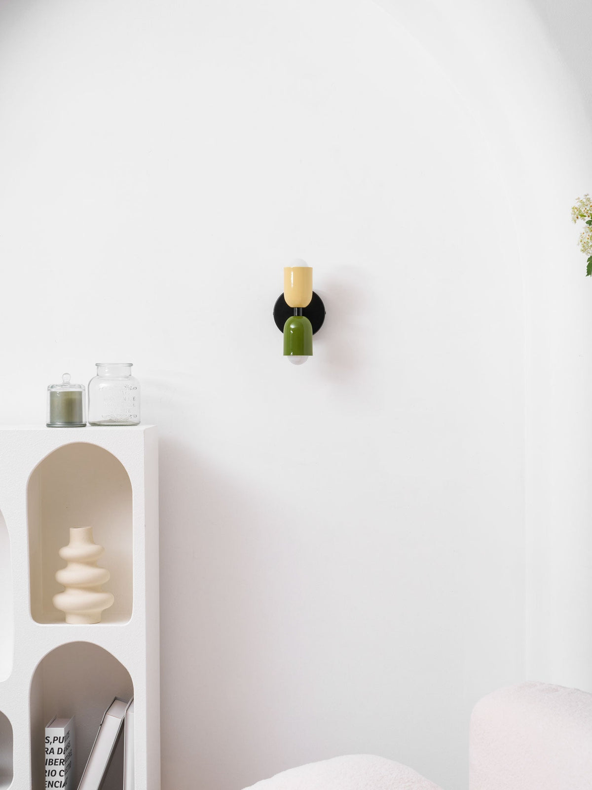 Double Wall Lamp, Vibrant Color Options