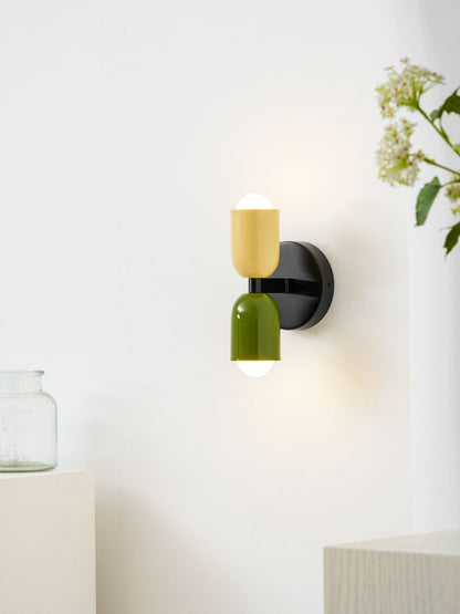 Double Wall Lamp, Vibrant Color Options