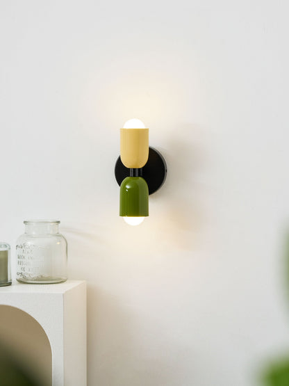 Double Wall Lamp, Vibrant Color Options