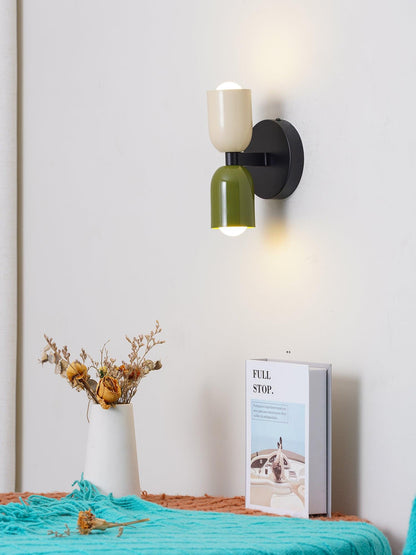 Double Wall Lamp, Vibrant Color Options