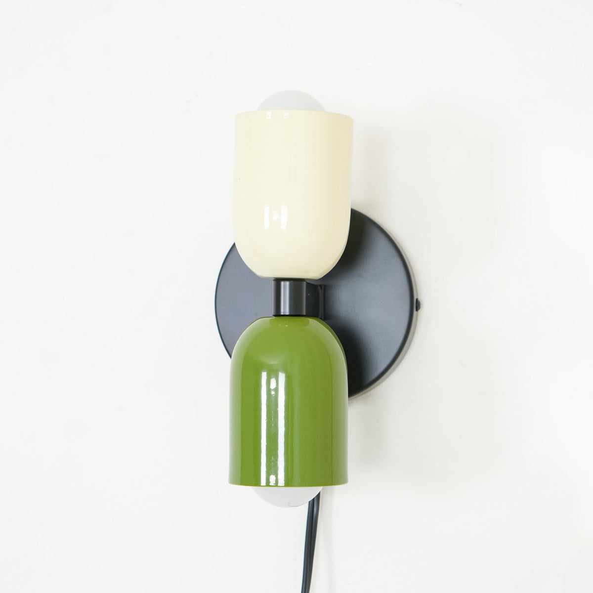 Double Plug-In Wall Lamp, Vibrant Color Options