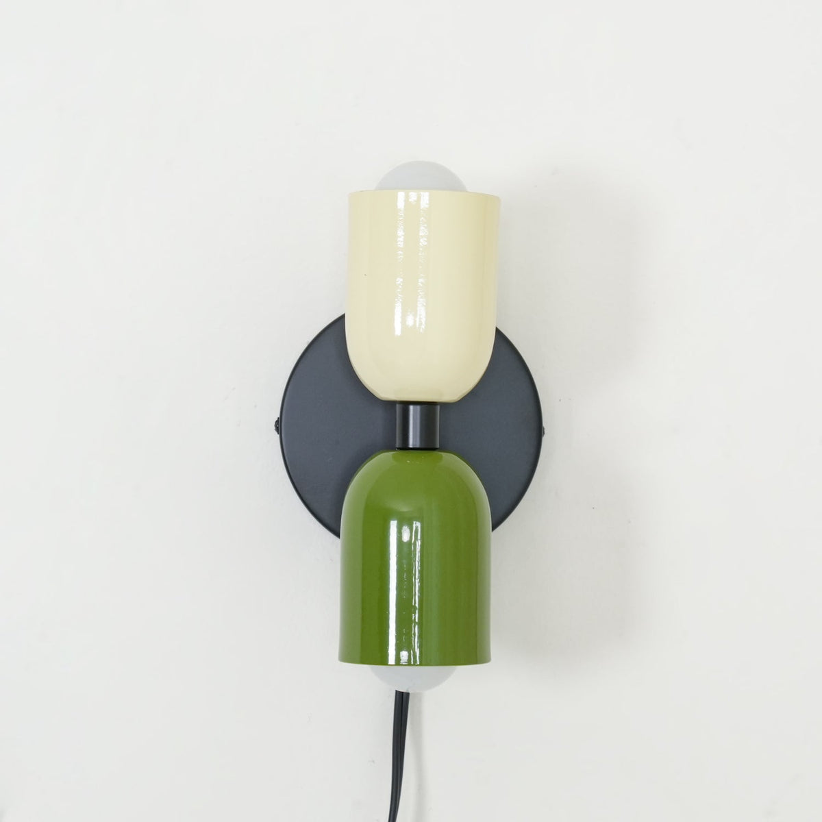 Double Plug-In Wall Lamp, Vibrant Color Options