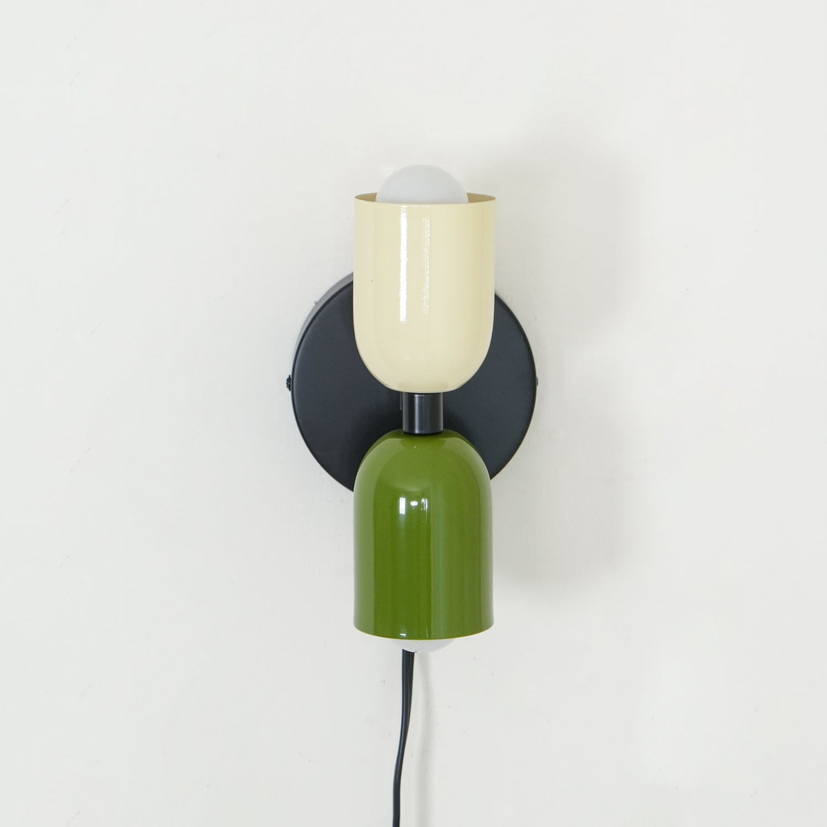 Double Plug-In Wall Lamp, Vibrant Color Options