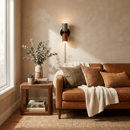 Double Plug-In Wall Lamp, Vibrant Color Options